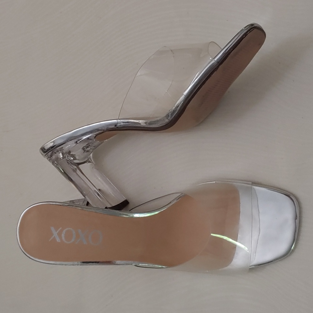 XOXO Women's Size 8.5 Open Toe 4 inch heel